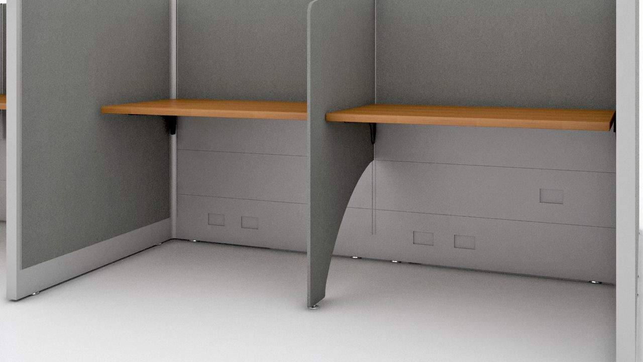 Galería de Módulo Call center con costado alto para 10  personas