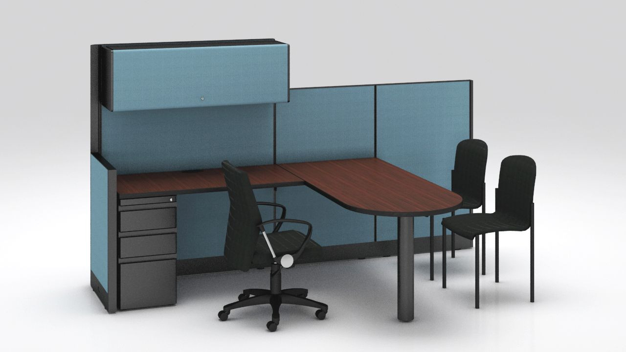 Galería de Módulo Semi-privado para Jefatura-Ejecutivos con paneles MS