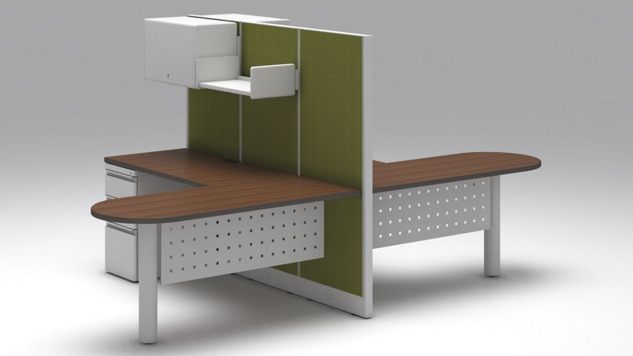 Galería de Módulo doble escritorios en "L"