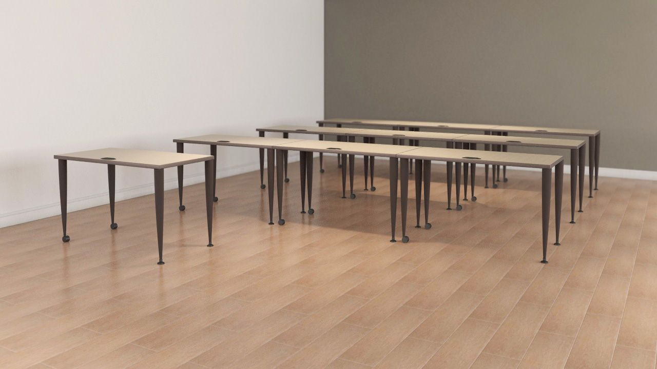 Galería de Mesas para Capacitación base Cónica